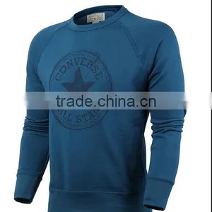New High Quality Men's Blue Regular Slim Fit Jumper Sweatshirt Made IN China thumbnail-1