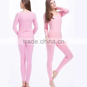 2016 New Women's Winter Thermal Underwears Fashion Seamless Breathable Warm Ladys Long Johns Ladies Slim Underwears Sets thumbnail-1