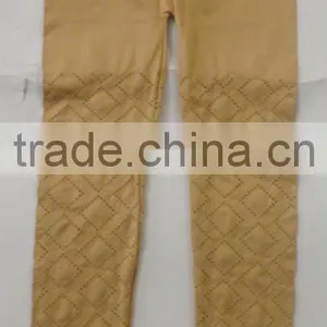 Yellow Jacquard Seamless Ladies Legging thumbnail-1