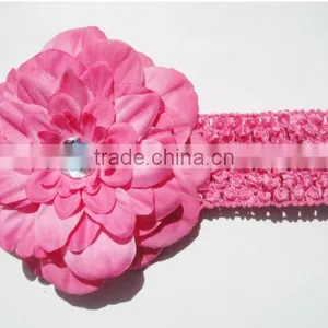 Cute Baby Headband Infants Subshrubby Peony Flower Headband for Girls Accessories Babies Stretchy Head Band Toddlers Head Wear thumbnail-2