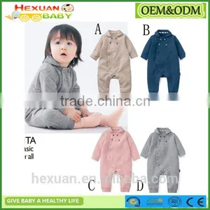 Organic Cotton Long Sleeves Baby Clothes Romper Boy thumbnail-1