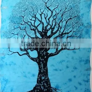 Hippie Tapestry Mandala Tapestry Wall Hanging Sky Blue thumbnail-5