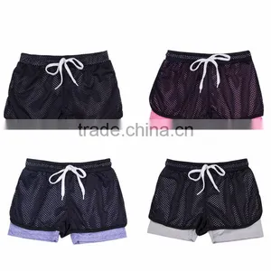 Factory Wholesale Custom Sportswear Gym Shorts Hotpants Girls Yoga Pants thumbnail-5