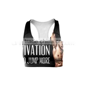 Workout Quote Sports Bra With Motivational Quote thumbnail-1