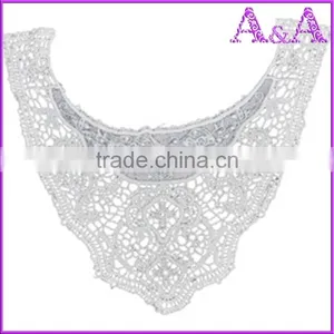 Water Soluble Lace 100% Cotton African Chemical Lace Collar for Shirt and Dress thumbnail-3