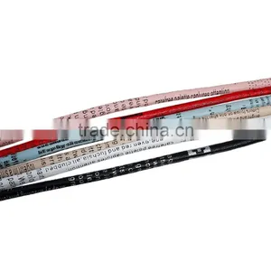 Light Blue English Letters Printed Round PU Leather Cord thumbnail-2