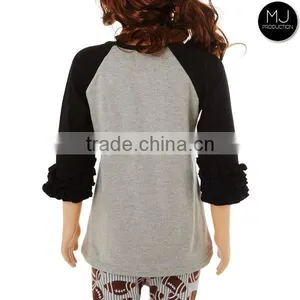 Wholesale Ruffle Raglan Children's Boutique Clothing thumbnail-4