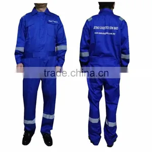 100% Cotton Flame-Retardant Safety Coverall, High Visibility Safety Workwear thumbnail-1