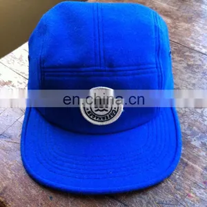 Beauty Jewelry Blue Five Panel Wool Camp Snapback Hat thumbnail-1