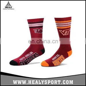 Classic Design Custom Logo Cotton Crew Men's Sport Basketball/Running Socks thumbnail-1