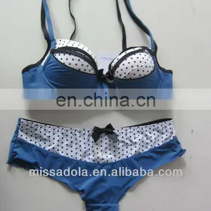 Lovely Young Girl Teenage Cartoon Bra Panty Set Padded Brassiere Low Waist Panties thumbnail-1
