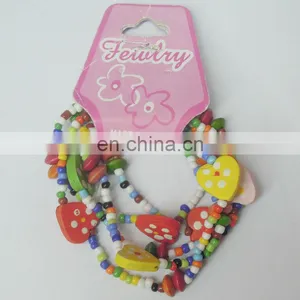 Cute Wooden Heart Kids Beads Bracelet thumbnail-1