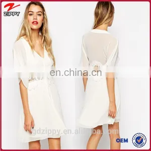 New Design Warehouse Women Dress Lace and Kimono Sleeve Dress thumbnail-1