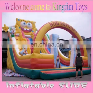 Sponge Bob Inflatable Dry Slide thumbnail-1