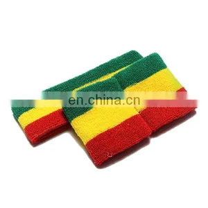 2017 Custom Sports Cotton Terry Towelling Headband and Wristband Set With Zipper thumbnail-5