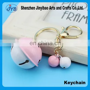 DIY Hit the Bell Key Ring Creative Bells Ladies Bag Pendant Anti - Theft Car Key Ring Pendant thumbnail-1
