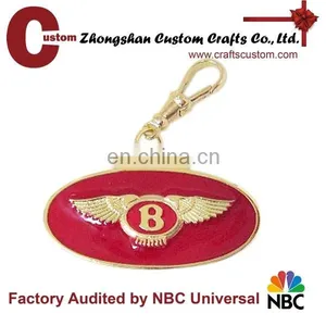 Custom Flower Gold Keyring thumbnail-3
