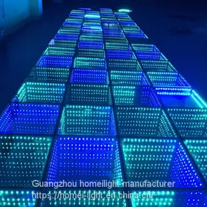 3D Mirror Abyss Dance Floor Led Panel Tile for Club Stage thumbnail-2