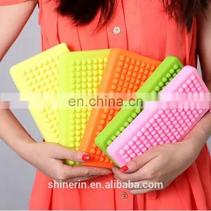 Cheap Women's Silicone Wallet Clutch Bag Zipper Wristlet Purse Handbag thumbnail-2