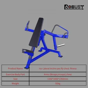 Hot Sale Commercial Hammer Strength Free Weight Incline Pec Fly Chest Gym Fitness Equipment thumbnail-2