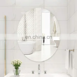 Bevelling Frameless Clear Bathroom Shower Glass Mirror Factory Price thumbnail-3