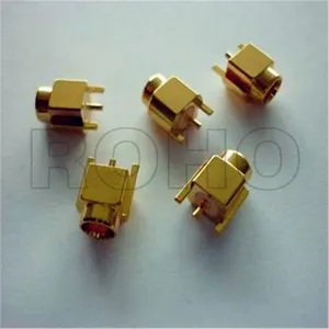 Straight Gold Plated RF Coaxial Female Jack MCX Connector for LMR240 400 Cable thumbnail-2