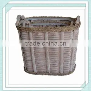 Cheap Oral Wicer Firewood Basket Wholesale thumbnail-1