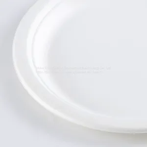Disposable Biodegradable 9INCH PLATE Take Away Sugarcane thumbnail-5