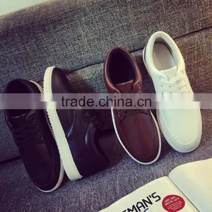 C22651B Men Plain Color Fashion Shoes PU Leather Casual Shoes thumbnail-2