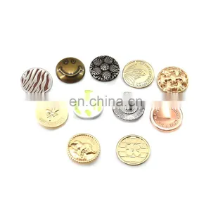 Customized Logo Small Delicate Metal Snap Button Press Stud Button For Garments Handbag thumbnail-1
