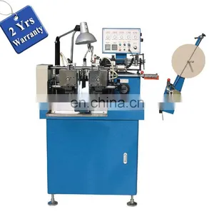 WS586 WING SINGA Automatic Multi Functional Ribbon Polyester Satin Fabric Label Cutting and Folding Machine With End Mitre Fold thumbnail-1