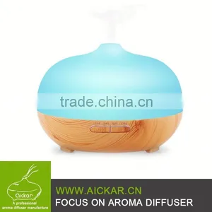 300ml Glass Aromatherapy Diffuser Ultrasonic Essential Oil Mist Diffuser With Timer & LED Light thumbnail-1