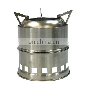 Camping Outdoor Cookware Portable Mini Furnace Factory Direct Stainless Steel Outdoor Fire Stove thumbnail-3