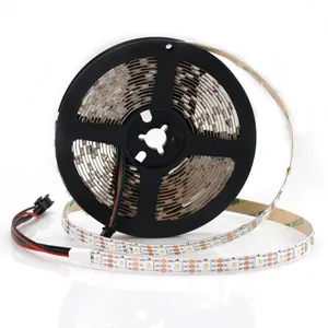 Addressable High Intensity RGB LED Strip WS2812B SK6812 LC8812B Waterproof Pixel Smart Control High Speed Transmission LED Strip thumbnail-1