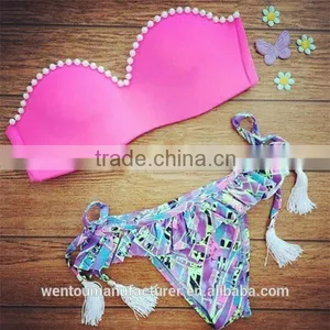 2016 Direct Selling Women Sexy Push Up Padded Beachwear Swimsuit Quality Choice thumbnail-3
