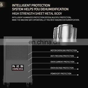 Hot Design Deshumifier 128L/day With Big Wheels Small Space Bedroom Office High Capacity Dehumidifier thumbnail-5
