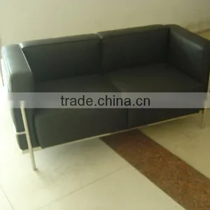Replica Synthetic Leather Classic French LC3 Two Seater Sofa by Le Corbusier for Living Room thumbnail-2