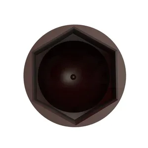 M8 M30 Plastic Hex Shape Dome Bolt Nut Protection Cover Cap thumbnail-5