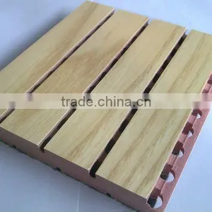 3d Mdf Grooved Wooden Auditorium Cheap Diffuser Acoustic Panel thumbnail-6