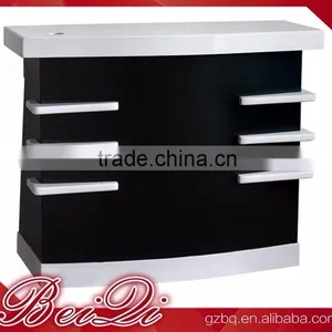 Beiqi Reception Desk Counter Stand White & Black Commercial Furniture Used Checkout Counters for Sale thumbnail-1