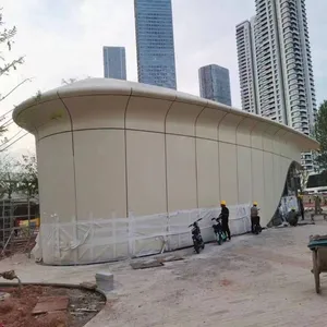 One-stop Service for Customized Installation of Outdoor Fluorocarbon Paint Aluminum Panel Curtain Walls and Aluminum Single-panel Exterior Walls thumbnail-2