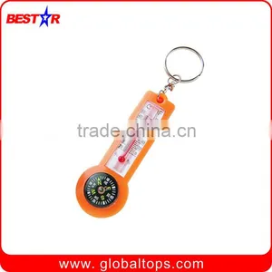 Outdoor Compass Keychain With Themometer thumbnail-1