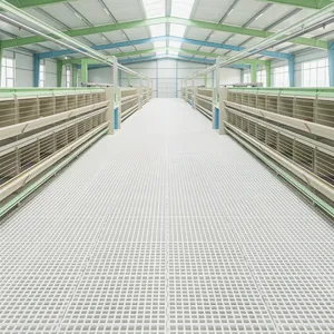 Plastic Poultry Slatted Floor, Anti-Slip UV Resistant, High Load-Bearing Chicken Manure Leakage Board for Chicken Farm Breeding thumbnail-1