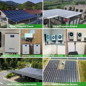 5KW 6KW 8KW 10KW Hybrid Solar Energy System With MPPT Controller & Lithium Battery Storage thumbnail-2