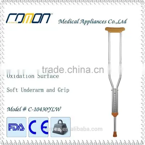 Crutch in Style With These Colored Crutches. Available in Any Color. Epoxy-coated Underarm (or Axillary) Crutche thumbnail-2