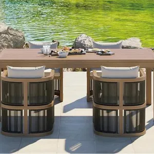 Motorized Louvered Aluminum Pergola With LED Lights, Modern Outdoor Gazebo for Garden & Patio thumbnail-5