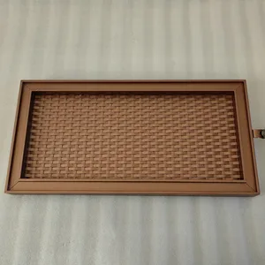 Staircase and Elevator Car Partition Screens, Plain Weave Stainless Steel Wire Mesh, Custom Cut to Size, With Welded Decorative Accessories. thumbnail-1
