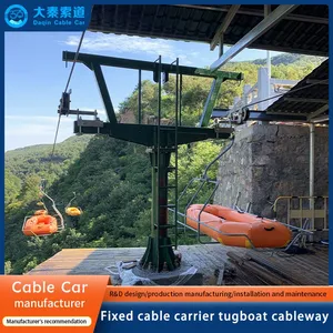 Cable Car Steel Fixed Grip Chairlift Gondola Lift Cableway System for Tourism Customizable Mountain Transport Ropeway Cableway thumbnail-1