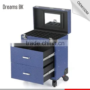 Factory Wholesale Makeup Artist Trolley Beauty Box Makeup Organizer Handbags With Drawings thumbnail-5