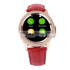 Fashion Diamond Women Smartwatch Lady Smart Wristwatch Bluetooth Band With Camera Pulse Heart Rate Monitor For IOS Android thumbnail-5